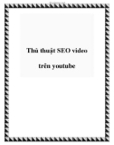 Thủ thuật SEO video trên youtube