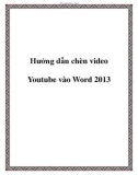 Hướng dẫn chèn video Youtube vào Word 2013