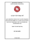 Luận văn Thạc sĩ Tài chính ngân hàng: Quản trị rủi ro trong cho vay đối với khách hàng doanh nghiệp vừa và nhỏ tại Ngân hàng TMCP Xuất nhập khẩu Việt Nam (Eximbank) – Chi nhánh Hà Nội