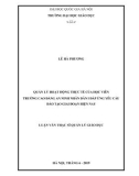 Luận văn Thạc sĩ Quản lý giáo dục: Quản lý hoạt thực tế của học viên trường Cao đẳng An ninh nhân dân I đáp ứng nhu cầu đào tạo giai đoạn hiện nay