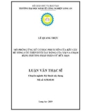 Luận văn Thạc sĩ Kỹ thuật xây dựng: Mô phỏng ứng xử cơ học phi tuyến của kết cấu bê tông cốt thép dưới tác động của tải va chạm bằng phương pháp phần tử hữu hạn