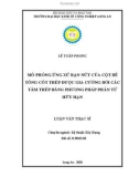 Luận văn Thạc sĩ Kỹ thuật xây dựng: Mô phỏng ứng xử rạn nứt của cột bê tông cốt thép được gia cường bởi các tấm thép bằng phương pháp phần tử hữu hạn