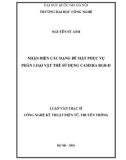 Luận văn Thạc sĩ Công nghệ kỹ thuật Điện tử, Truyền thông: Nhận diện các dạng bề mặt phục vụ phân loại vật thể sử dụng camera RGB-D