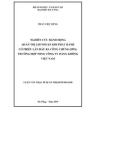 Luận văn Thạc sĩ Quản trị kinh doanh: Nghiên cứu hành động quản trị lợi nhuận khi phát hành cổ phiếu lần đầu ra công chứng (IPO) - Trường hợp tổng Công ty Hàng không Việt Nam