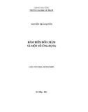 Luận văn Thạc sĩ Toán học: Hàm biến đổi chậm và một số ứng dụng