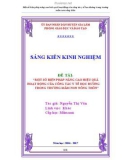 Sáng kiến kinh nghiệm Mầm non: Một số biện pháp nâng cao hiệu quả hoạt động của công tác y tế học đường trong trường mầm non nông thôn