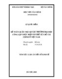 Tóm tắt luận án Tiến sĩ Kinh tế: Kế toán quản trị tại các trường đại học công lập thực hiện cơ chế tự chủ tài chính ở Việt Nam