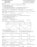 Đề kiểm tra học kì 1 môn Toán lớp 12 năm học 2019-2020– Trường THPT Chuyên Nguyễn Thị Minh Khai (Mã đề 001)