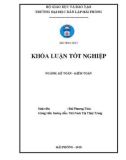 Khóa luận tốt nghiệp ngành Kế toán - Kiểm toán: Hoàn thiện công tác kế toán thanh toán với người mua, người bán tại Công ty TNHH Một thành viên Duyên Hải – Xí nghiệp 7