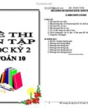 Đề thi ôn tập học kì 2 Toán 10