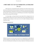 5 phút hiểu tất tần tật Marketing Automation từ A-Z