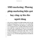 SMS marketing: Phương pháp marketing hiệu quả hay công cụ lừa đảo người