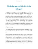 Marketing qua các bài viết: có còn hiệu quả?