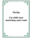 Tài liệu Các chiến lược marketing cạnh tranh