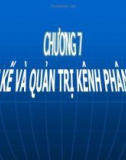 Bài giảng Quản trị Marketing – Chương 7: Thiết kế và quản trị kênh phân phối