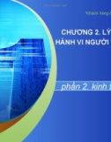 Bài giảng về lý thuyết hành vi người tiêu dùng