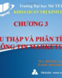 Bài giảng Quản trị Marketing: Chương 3 - Ths. Đỗ Khắc Xuân Diễm