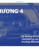 Bài giảng Chiến lược Marketing - Chương 4: Hệ thống thông tin marketing và môi trường Marketing