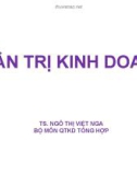 Bài giảng Quản trị kinh doanh: Chương 1 - TS. Ngô Thị Việt Nga