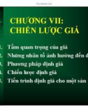 Bài giảng Marketing căn bản - Chương 7 Chiến lược giá