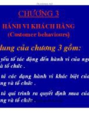 Bài giảng Quản trị maketing: Chương 3 - Hành vi khách hàng