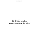 Bộ đề trắc nghiệm Marketing căn bản