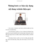 Những bước cơ bản xây dựng nội dung website hiệu quả