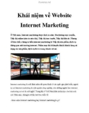 Khái niệm về Website Internet Marketing