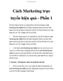 Cách Marketing trực tuyến hiệu quả - Phần 1