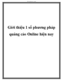 Giới thiệu 1 số phương pháp quảng cáo Online hiện nay