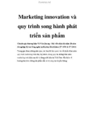 Marketing innovation và quy trình song hành phát triển sản phẩm