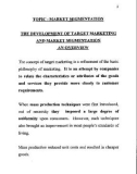 Marketing Management - Market Segmentation