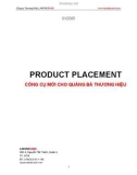 Công cụ mới cho quảng bá thương hiệu - Product Placement