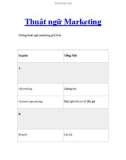 Thuật ngữ Marketing