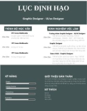 CV Chuyên viên Graphic Designer - Ui,Ux Designer