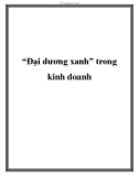 'Đại dương xanh' trong kinh doanh