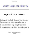 Bài giảng Quản trị chiến lược: Chương 7 - Nguyễn Đình Hòa