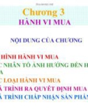 Bài giảng Marketing Quốc tế - Chương 3: Hành vi mua