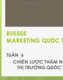 Bài giảng Marketing quốc tế: Tuần 6 - ThS. Nguyễn Thị Minh Hải