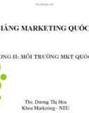 Bài giảng Marketing quốc tế: Chương 2 - ThS. Dương Thị Hoa