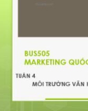 Bài giảng Marketing quốc tế: Tuần 4 - ThS. Nguyễn Thị Minh Hải