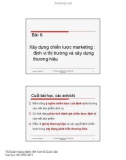 Bài giảng Quản trị Marketing: Bài 6 - TS. Doãn Hoàng Minh