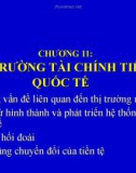 Bài giảng Quản trị kinh doanh quốc tế - Chương 11: Thị trường tài chính tiền tệ quốc tế