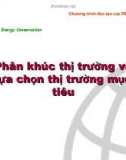 Phân khúc thị trường và lựa chọn thị trường mục tiêu