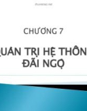 Bài giảng Quản trị nguồn nhân lực ( Lê Thị Thảo) - Chương 7 Quản trị hệ thống đãi ngộ