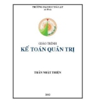 Giáo trình Kế toán quản trị - ĐH Đà Lạt