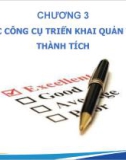 Bài giảng Quản trị thành tích - Chương 3: Các công cụ triển khai quản trị thành tích