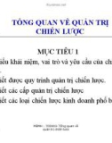 Bài giảng Quản trị chiến lược: Chương 1 - Nguyễn Đình Hòa