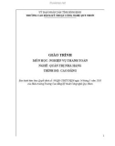 Giáo trình Nghiệp vụ thanh toán (Nghề: Quản trị nhà hàng - Trình độ: Cao đẳng) - CĐ Kỹ thuật Công nghệ Quy Nhơn