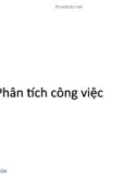 Bài giảng Phân tích công việc